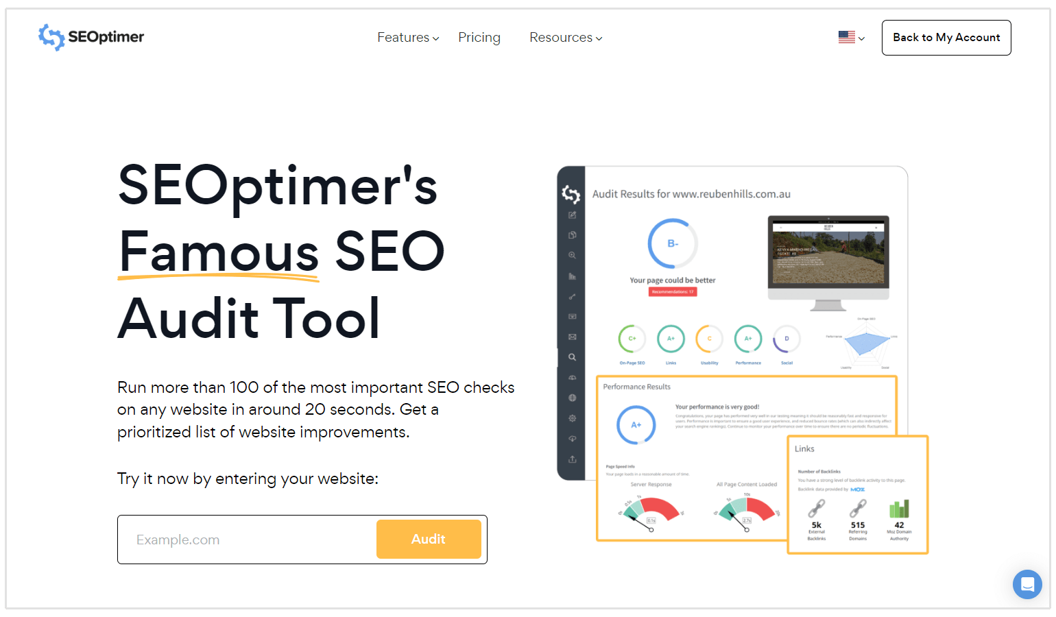 seoptimer seo denetim aracı